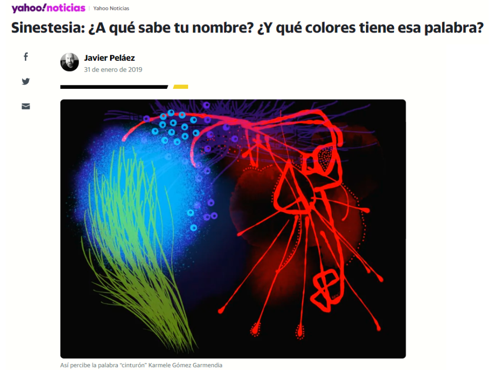 Javier Pelez (@Irreductible) - Sinestesia: A qu sabe tu nombre? Y qu colores tiene esa palabra?